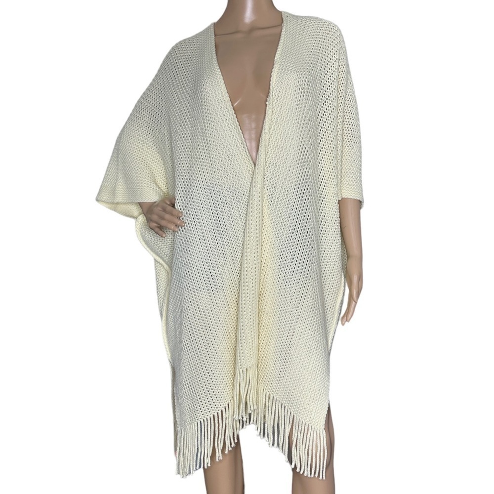Steve Madden cream open cardigan one size